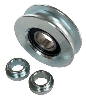 Q235 metal V Groove Sliding Gate Wheel With Bolt
