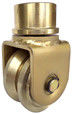 V Grooved Sliding Gate Wheel 360 Degree Rotating Shaft 2 Inches