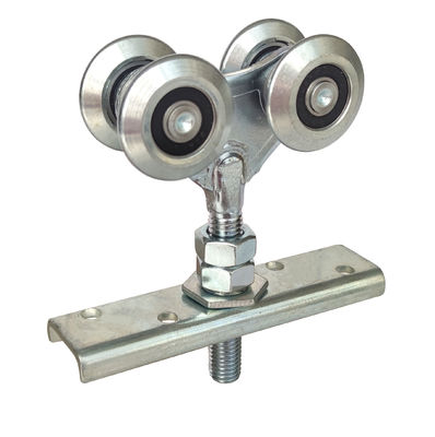 38mm Zinc Plated Steel Trolleys Hanging Door Rollers For Sliding Systems