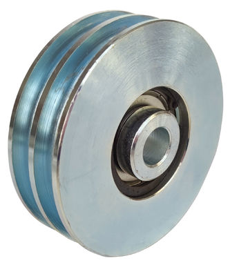 Steel Sliding Door Roller Double Groove With Single Bearing 6204