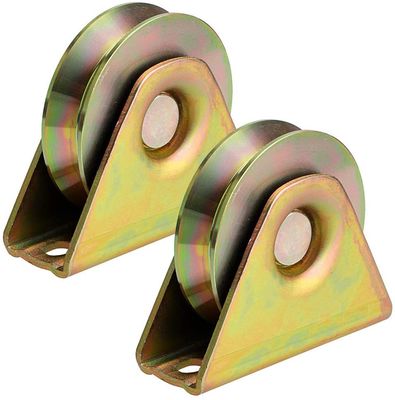 Heavy Duty Galvanised Wheel With External Support Bracket &quot;U&quot; Groove