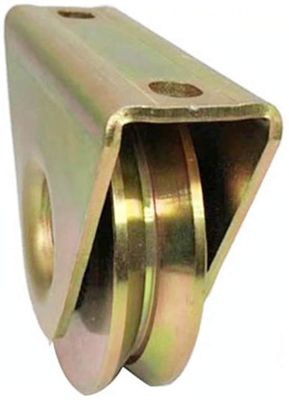 Heavy Duty Galvanised Wheel With External Support Bracket &quot;U&quot; Groove