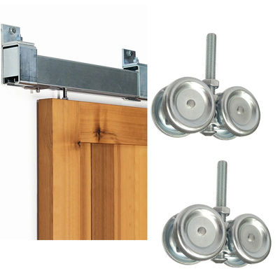 Hanger Kit Sliding Door Box Rail Barn Door Wheel Galvanized Steel