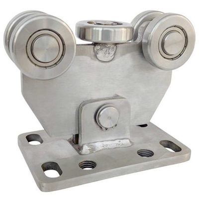 Stainless Steel 304 Dia 50mm Cantilever Gate Carriage 5 Wheels For 60X60 Track