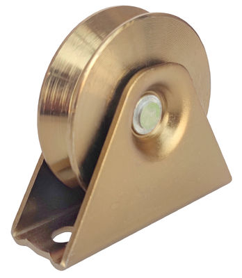 Zinc Plated Sliding Gate Wheel V Grooved With Double Internal Bracket