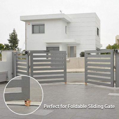 2 Inches Zinc Plated Y U V Groove Sliding Gate Wheel With Bracket