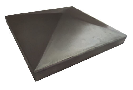 Galvanized Square Pyramid Fence Post Cap For Metal Posts