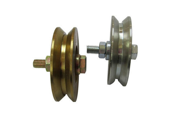 Q235 Metal Y Groove Sliding Gate Wheel With Bolt