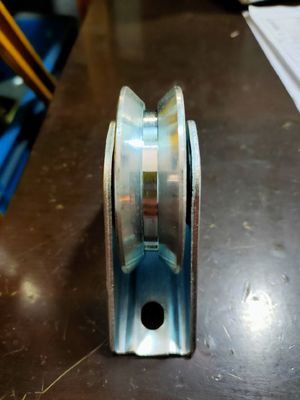 White / Yellow Zinc Sliding Gate Wheel 2&quot; Iron  V Y U Groove