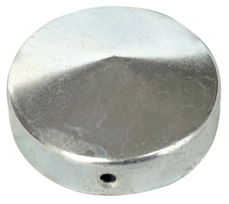 Round Pyramid Post Cap With Flanges Dia 2 Inches Black Steel Finish