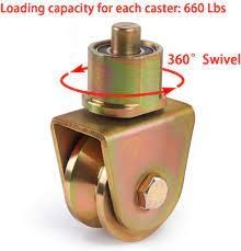 2 Inch 500kg Capacity Entrance Door Sliding Gate Wheel V Groove 360 Degree