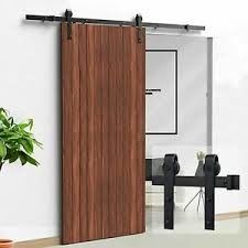 Heavy Duty Sturdy Sliding Barn Door Hardware Kit Super Smoothly and Quietly Simple and Easy to Install Fit 60&quot; Wide Door