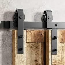 Steel Plastic Sliding Barn Door Gate Hardware Easy To Install