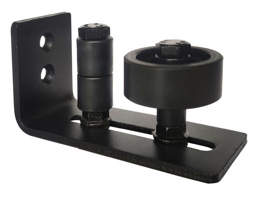 Fully Adjustable Barn Door Flush With Floor Wall Mount Bracket Door Guide Stay Roller with 8 Different Setups