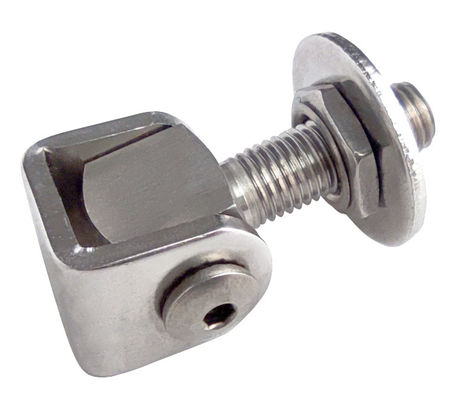 Adjustable Galvanised Gate Hinge WIth Round Plate