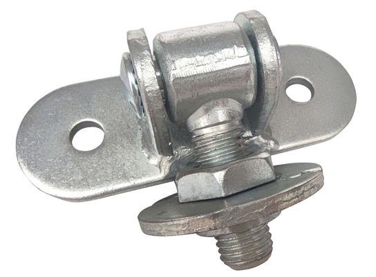 Adjustable Galvanised Gate Hinge WIth Round Plate