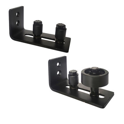 Matte Black Interior Barn Door Floor Guide With 8 Setup Option
