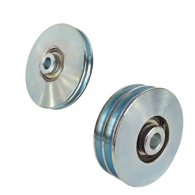 Silver Galvanized Sliding Gate Wheel Roller With Screw One Bearing 6202 6204