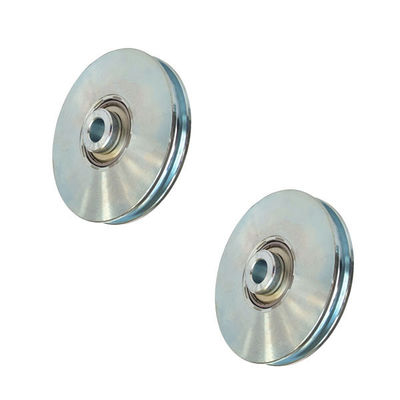 Silver Galvanized Sliding Gate Wheel Roller With Screw One Bearing 6202 6204