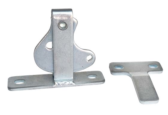 Easy Open Courtyard Gate Door Latches With Handle Sliver Zinc Steel