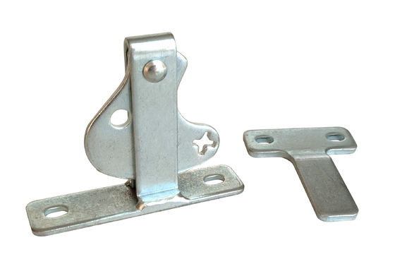 Easy Open Courtyard Gate Door Latches With Handle Sliver Zinc Steel