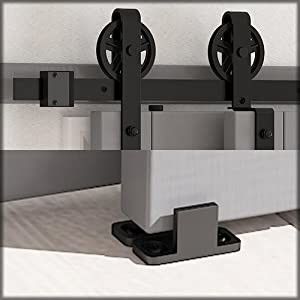 8ft Zinc Plated Sheet Double Barn Door Wheels Ultra Quiet