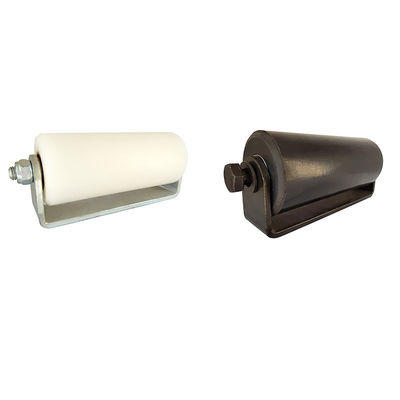 Black 3&quot; Plastic Rolling Guide Rollers White For Sliding Gates