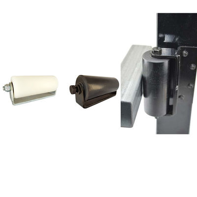 3&quot; Plastic Nylon Rollers For Sliding Gates L Shape Bracket Black